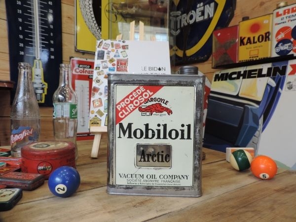 Bidon d'huile Mobiloil