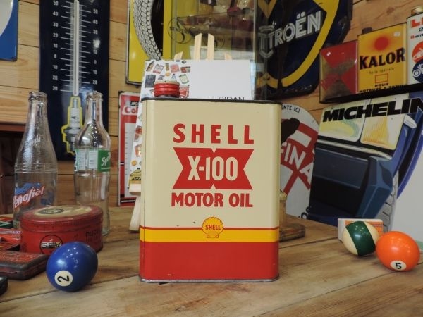 Bidon d'huile Shell