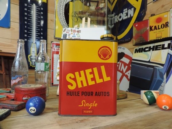 Bidon d'huile Shell