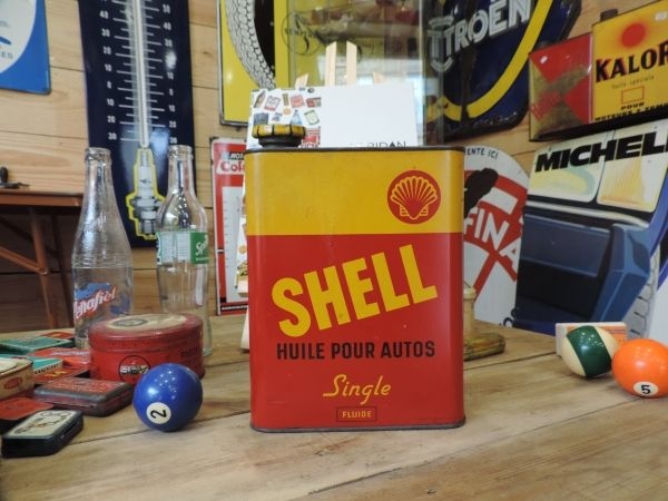 Bidon d'huile Shell