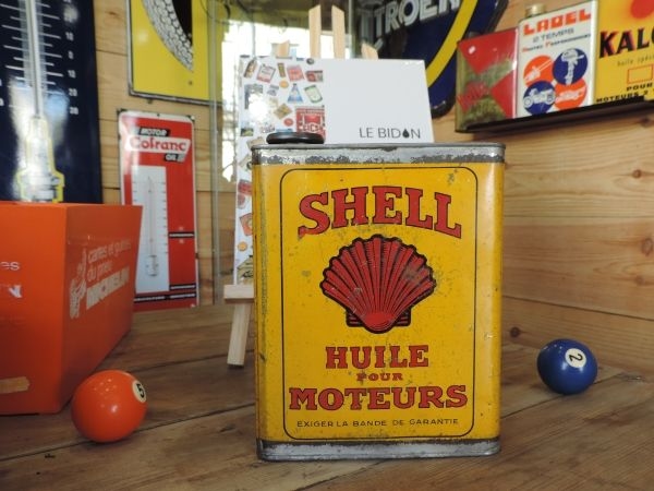 Bidon d'huile Shell