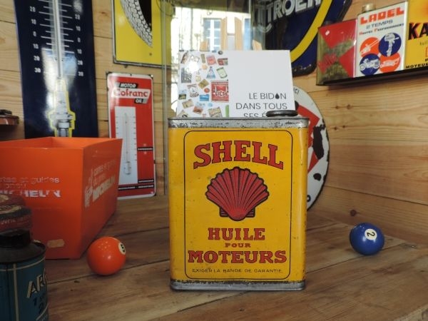 Bidon d'huile Shell