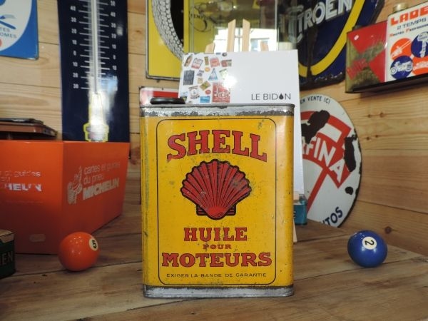 Bidon d'huile Shell