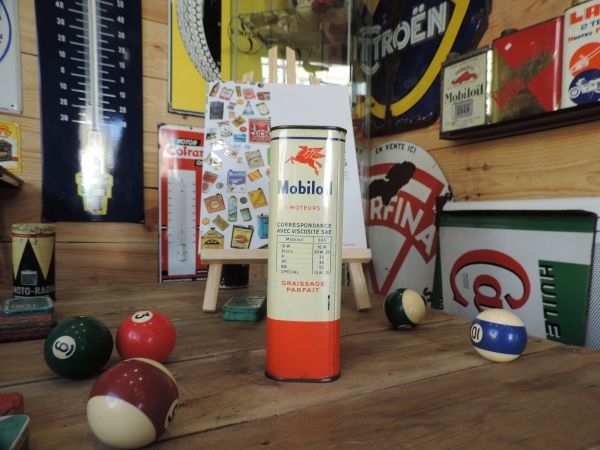 Bidon d'huile Mobiloil