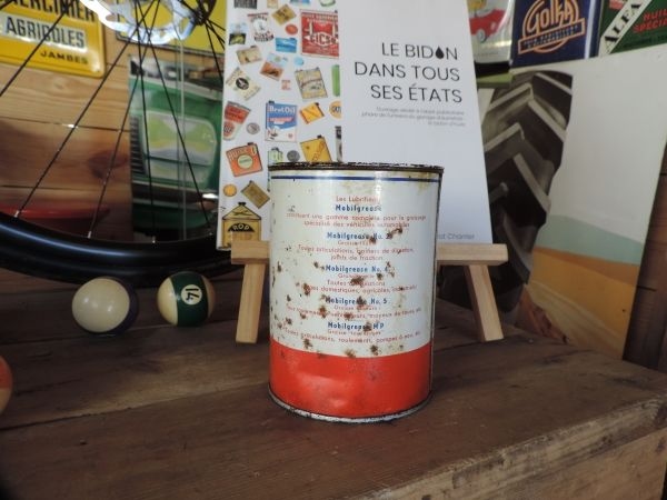 Pot de graisse Mobil