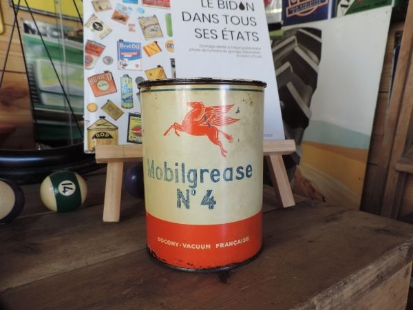 Pot de graisse Mobiloil