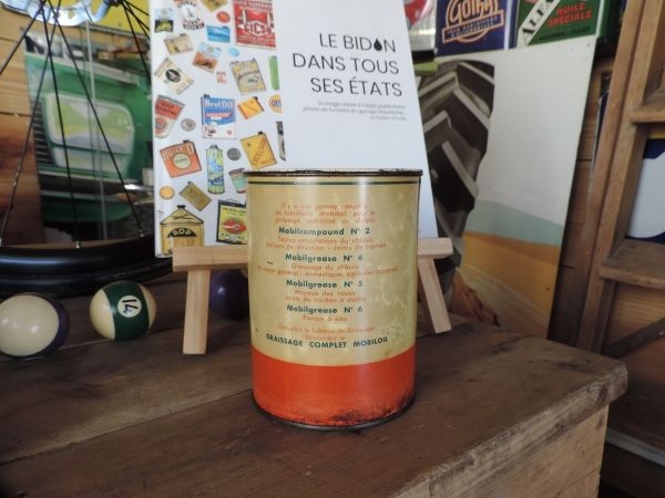 Pot de graisse Mobiloil