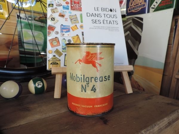 Pot de graisse Mobiloil