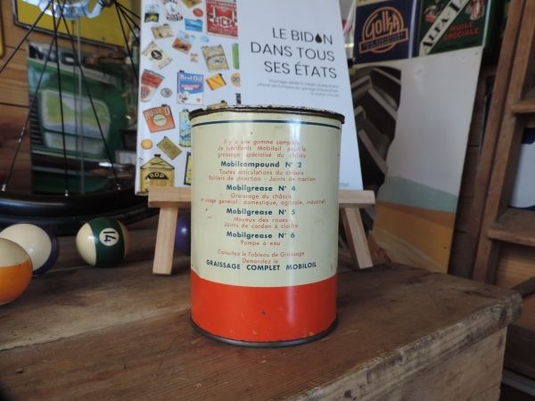 Pot de graisse Mobiloil