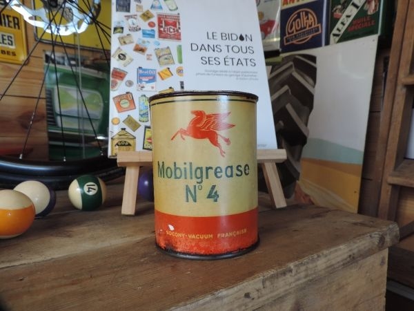Pot de graisse Mobiloil