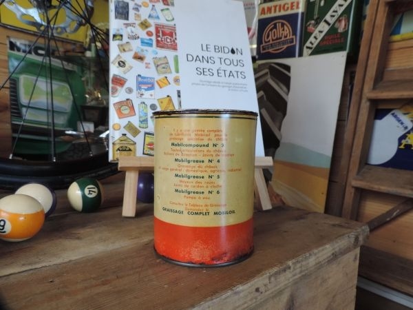 Pot de graisse Mobiloil