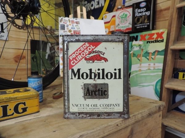 Bidon d'huile Mobiloil