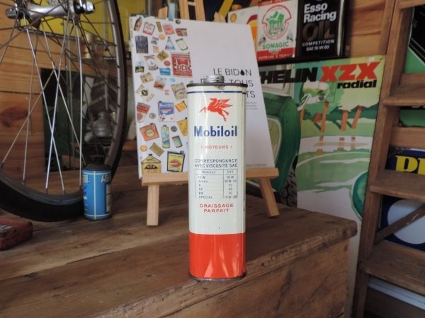 Bidon d'huile Mobiloil