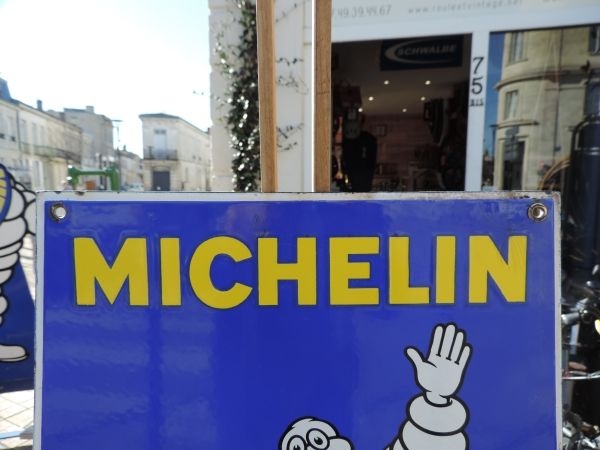 Plaque émaillée Michelin