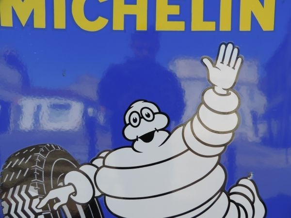 Plaque émaillée Michelin
