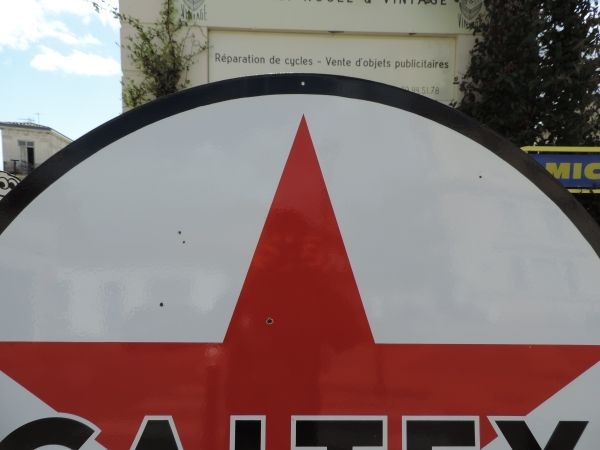 Plaque émaillée CALTEX