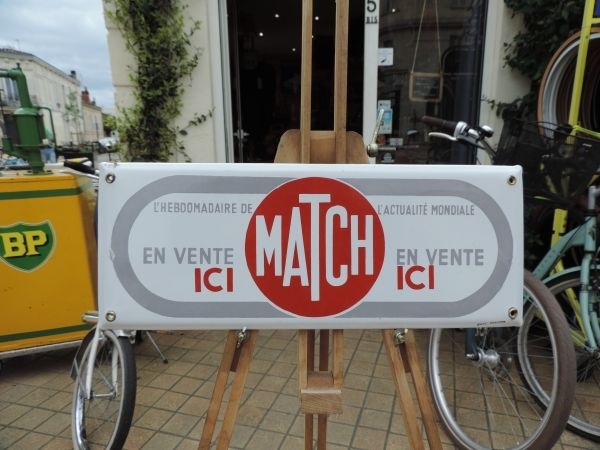 Plaque émaillée MATCH