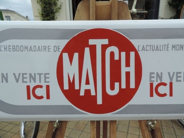 Plaque émaillée MATCH