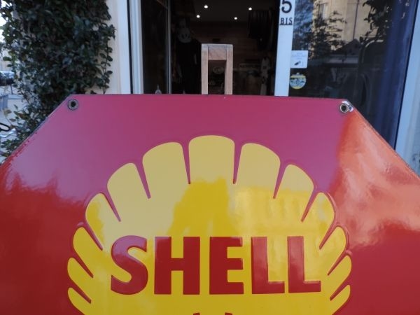 Plaque émaillée SHELL