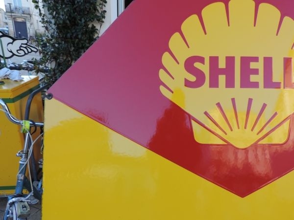 Plaque émaillée SHELL