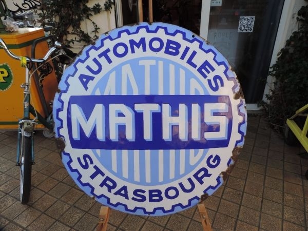 Plaque émaillée Mathis
