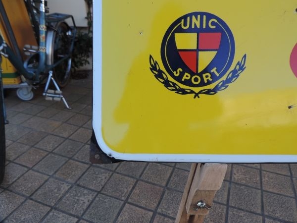 Plaque émaillée Cycles Unic-Sport