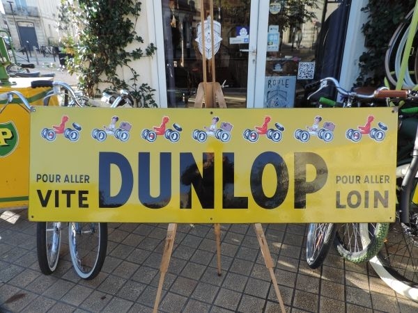 Plaque émaillée Dunlop
