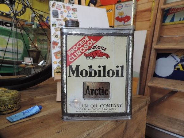Bidon d'huile Mobiloil