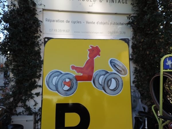 Plaque émaillée Dunlop