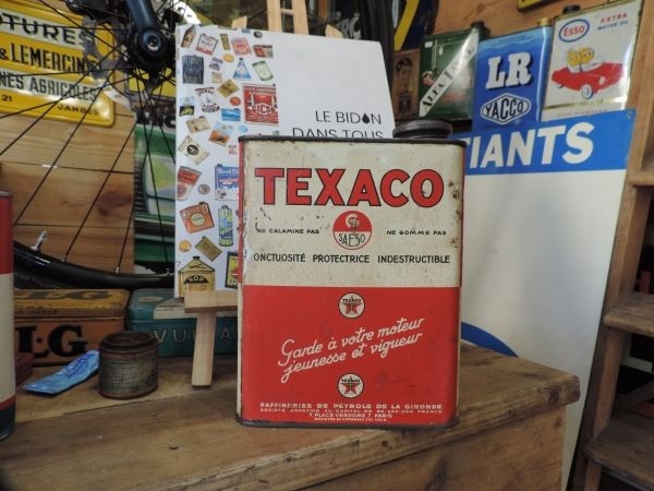Bidon d'huile Texaco