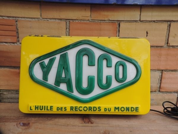 Enseigne lumineuse Yacco
