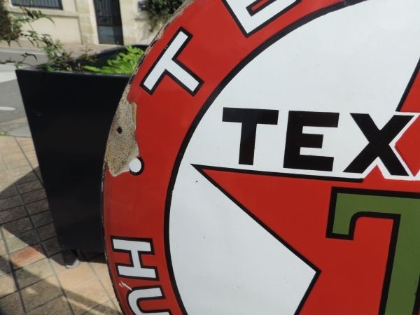 Plaque émaillée Texaco