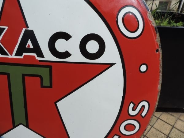 Plaque émaillée Texaco