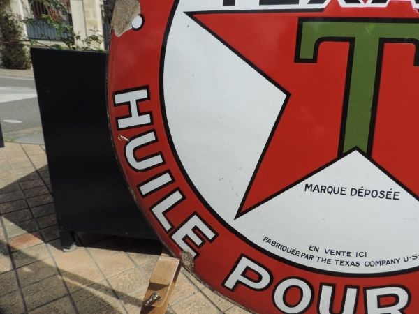 Plaque émaillée Texaco