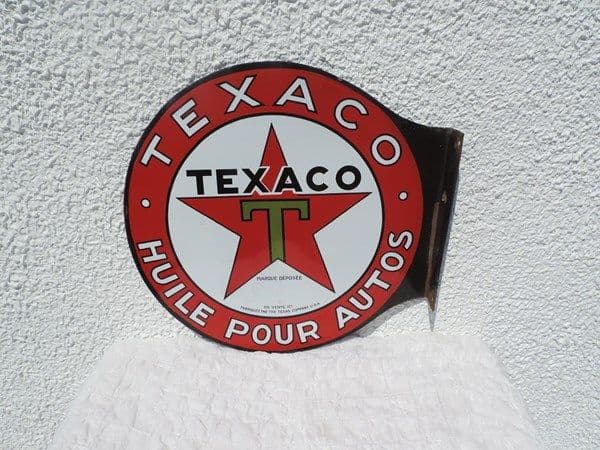 Plaque émaillée Texaco