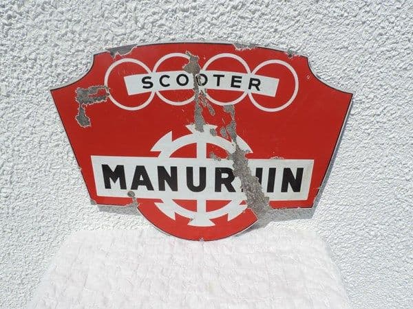 Plaque émaillée Manurhin