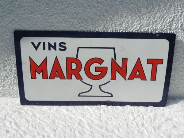 Plaque émaillée Vins Margnat